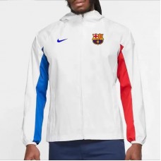 FC Barcelona Hombre AWF Raglan Chaqueta con Capucha Blanco 23-24