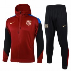 Chándal de fútbol de presentación con capucha roja del FC Barcelona para hombre 2024-25