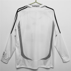 Camiseta retro de local de manga larga del Real Madrid 2006-2007