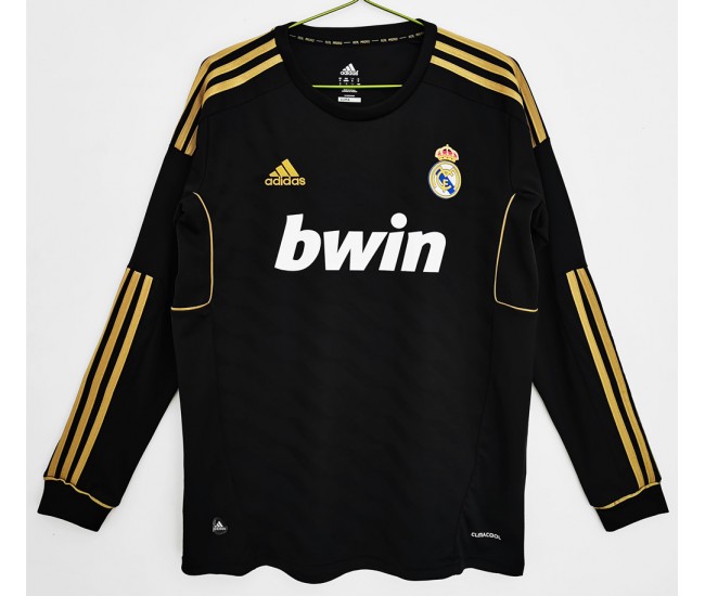 Camiseta retro visitante de manga larga del Real Madrid 2011-2012