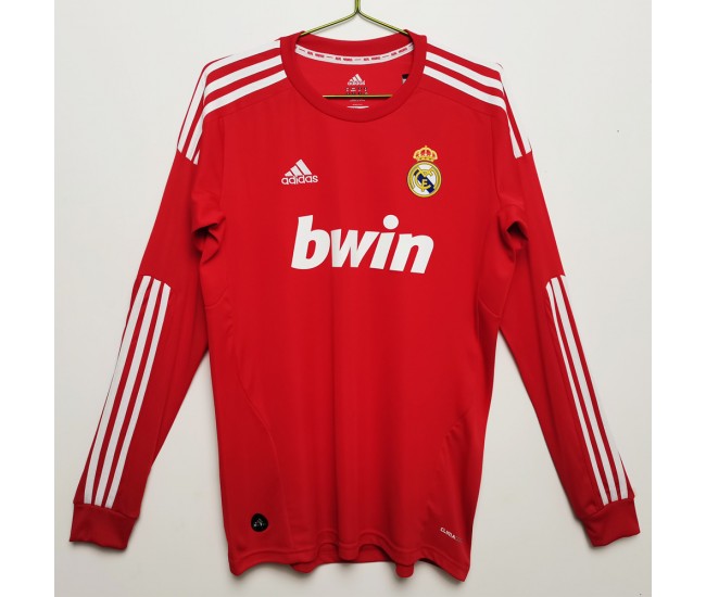 Camiseta retro de la tercera equipación de manga larga del Real Madrid 2011-2012