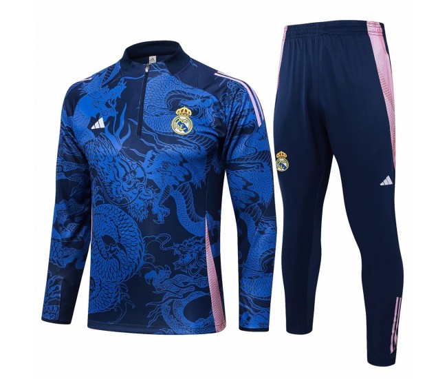 Chándal técnico de fútbol de entrenamiento azul para hombre del Real Madrid 2024-25