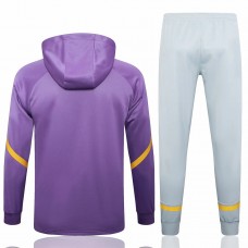 Chándal de fútbol de presentación con capucha morado para hombre del Real Madrid 2024-25